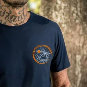 Remera Regular Fit azul navy - Istand