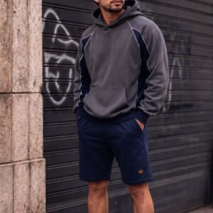 buzo oversize SPORT grey & blue