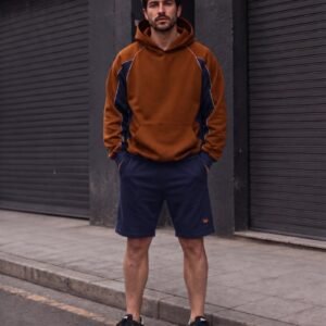 buzo oversize SPORT caramel & blue