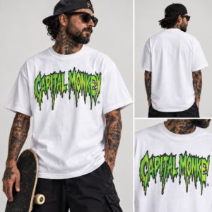 Remera Regular Fit white - MONSTER
