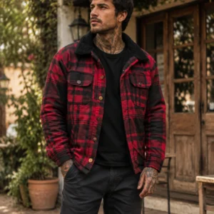 Campera Leñador CM - RED & BLACK