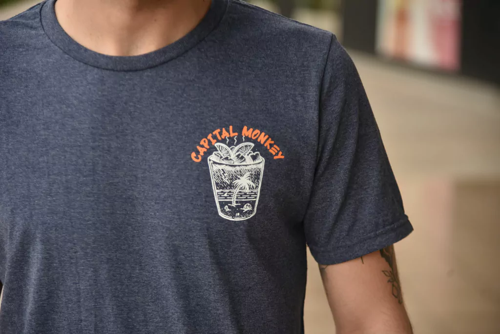 Remera Regular Fit azul snow - Capital Monkey - Imagen 2