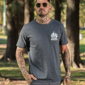 Remera Regular Fit gris topo - 777